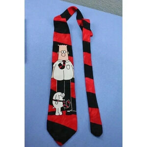 Necktie-Men's Dilbert & Dogbert-100% Silk-56"-RM Style
